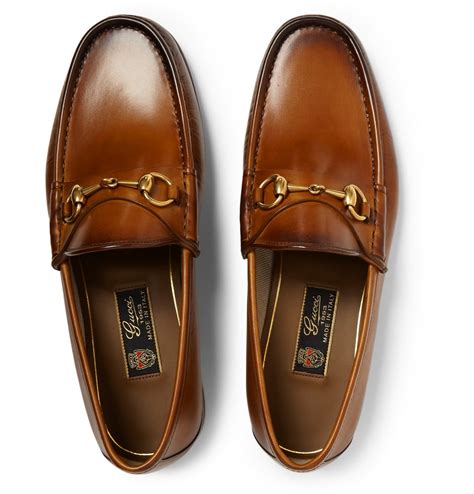 men gucci loafers brown style